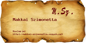 Makkai Szimonetta névjegykártya